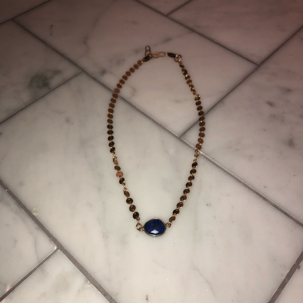 Gold choker necklace